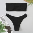 thumbnail image 5 of XIYON Women's Bikini Sets Women Two Piece Solid Color Swimwear Split Bikini Swimsuit Beachwear Padded Beach Vacation 2026, 5 of 7