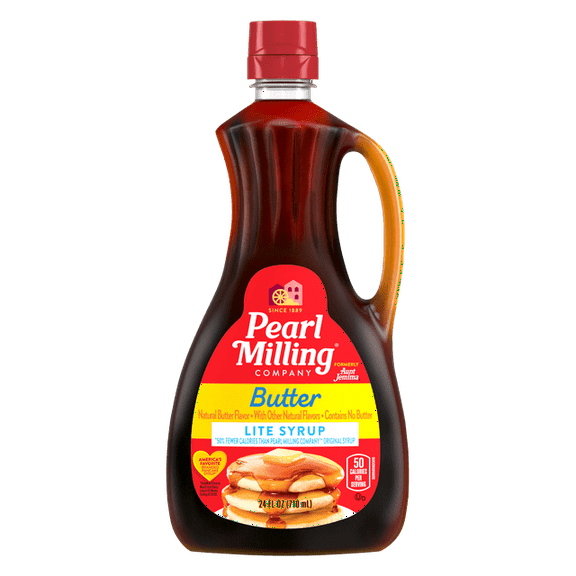 Pearl Milling Company Butter Light Syrup, 24oz, Bottle, Pack of 2