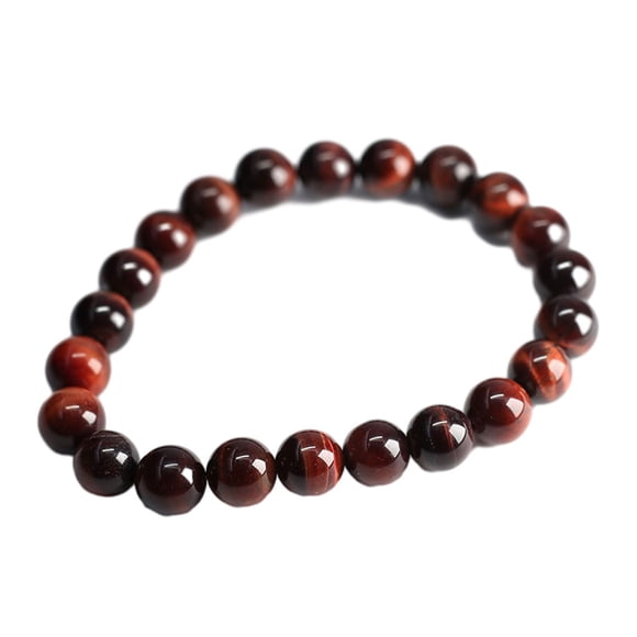 Qarigey Cuentas de piedra natural - de ojo de tigre fácil de usar Cuentas de oración única Regalo de cómodo Ropa, zapatos y accesorios Miscelánea Ojo de tigre rojo10MM