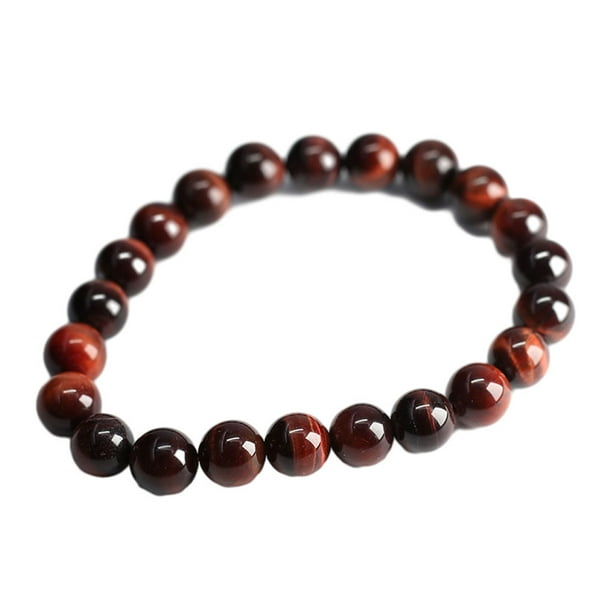 Guardurnaity de cuentas de piedra natural roja, de ojo de tigre hecha a mano para meditación, cuentas de oración, cómodo Ropa, zapatos y accesorios Miscelánea Ojo de tigre rojo10MM