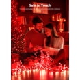 thumbnail image 2 of Cadena de luces Brightown de 12 m, 100 LED, color rojo, 8 modos, 120 V, 2 of 7