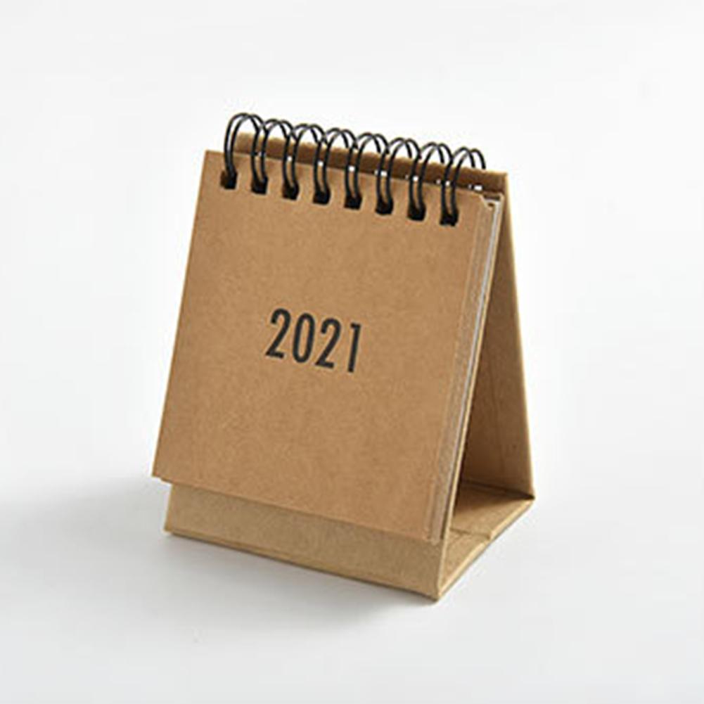 Color : Silver, Size : 10.5 * 9cm Foldable Desktop Calendars Aluminum Table Desk Calendars Year Calenders Yearly Planner Portable Business Ultra-Thin