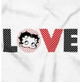 thumbnail image 2 of Betty Boop Cartoon Polka Dots Love Women's Long Sleeve T Shirt Brisco Brands S, 2 of 6