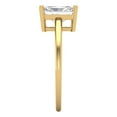 thumbnail image 3 of 2 ct Emerald Cut White Sapphire Solitaire 18K Yellow Gold Womens Engagement Ring, 3 of 5