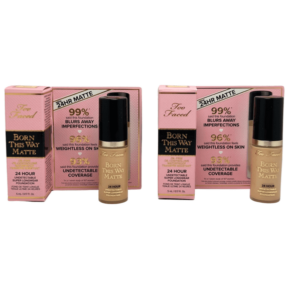 2 xToo Faced Born This Way Matte 24 Hour Snow