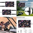 thumbnail image 5 of Jeiento 4 PCS Golf Cart Seat Cover with Golf Cart Steering Wheel Cover and 2PCS Golf Cart Flags Colorful Butterfly 13-14 Inch Steering Wheel Covers Golf Cart Seat Towel Blanket Club Car Flag, 5 of 5