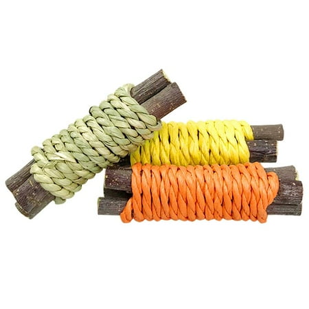 

Small Animal Teeth Training Branch Healthy Odor Free Rabbit Chewing Stick 3pcs Pet Raising Supply Pet Molar Toys Indoor