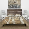 thumbnail image 2 of Designart 'Natural Birch Forest II' Traditional Duvet Cover Set, 2 of 4