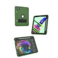 thumbnail image 2 of Case for iPad Pro 11 Inch 5th Generation 2024, Heavy Duty Military Grade Protective Shockproof Rugged Silicone PC Cover with Built-in Stand & Pencil Holder for iPad Pro 11 2024,  Greenblack, 2 of 5