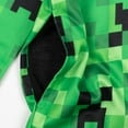 thumbnail image 4 of Minecraft Creeper Little Boys French Terry Zip Up Hoodie Little Kid to Big Kid, 4 of 5