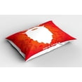 thumbnail image 2 of Ambesonne Indie Pillow Sham 2 Pack, Rock Santa Claus Xmas, 30"x20", Red Orange White, 2 of 3