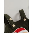 thumbnail image 6 of Wassery Baby Boys Girls Corduroy Bodysuits Infant Christmas Clothes Elk Embroidery Sleeveless Straps Romper Newborn Fall Jumpsuits Playsuit 0-18M, 6 of 8
