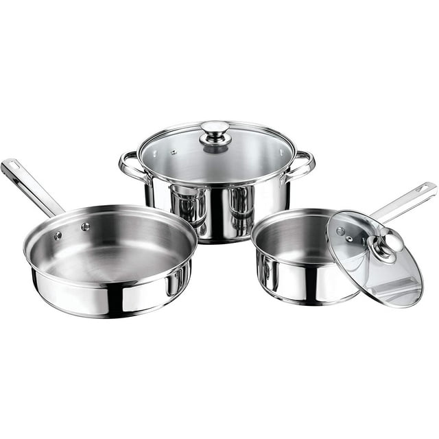 BATERIA DE 5 PZAS ACERO INOX MARCA VASCONIA Vasconia 40/35612