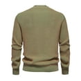 thumbnail image 4 of Yiliang Cable knit Classic Sweater for Men Fall and Winter Long Sleeve Warm and Thermal Top Clothes ,Green,3XL, 4 of 4