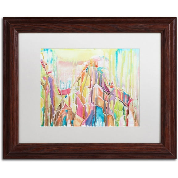 Trademark Fine Art "Sedona" Canvas Art by Lauren Moss White Matte, Wood Frame
