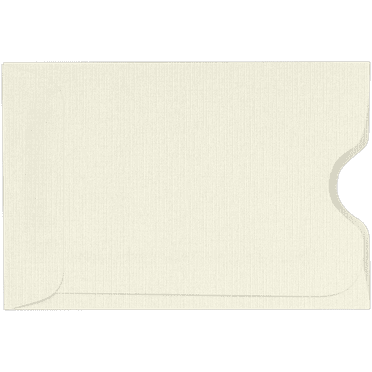 LUXPaper Credit Card & Gift Cards Sleeves, 80 lb, Natural Linen, 1,000 Pack, Size 2 3/8 x 3 1/2