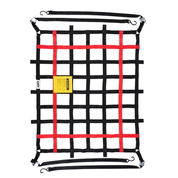 Orion Motor Tech Filet de Cargaison pour Caisse de Camionnette, Filet 3,5 Pieds X 4,2 Pieds pour VUS, VTT, Plate-Forme Pétrolière, Porte-Bagages, Accessoires Robustes avec Sangles à Crochet en S Ti