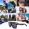 thumbnail image 4 of Gafas de sol polarizadas para gafas de sol retro de lujo para deportes al aire libre, golf, ciclismo, gafas de sol - etiqueta verde, 4 of 4