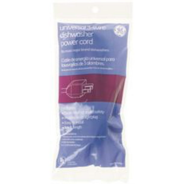 GE® UNIVERSAL DISHWASHER POWER CORD, 5 FT. 4 IN. per 3 Each Walmart