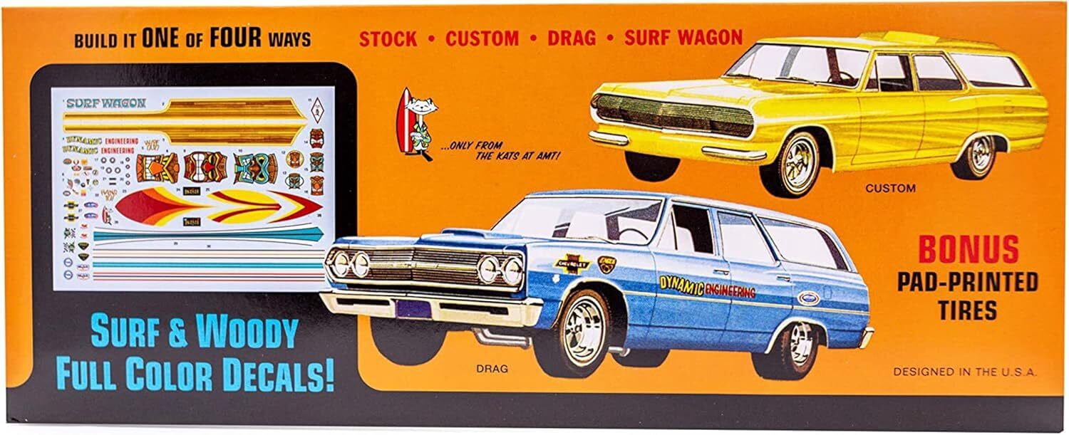 AMT 1965 Chevelle Surf Wagon Plastic Model Kit, 1/25 Scale
