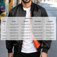 thumbnail image 3 of Ceisia Men's Bomber Jacket Ribbed Collar Full Zip Long Sleeve Casual Lightweight Flight Jacket With Arm Pocket Black XXXXL Gift, 3 of 9