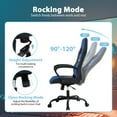 NiamVelo Ergonomic PC Gaming Chair, 250LBS, Adjustable with Support, Headrest, Arms, Blue
