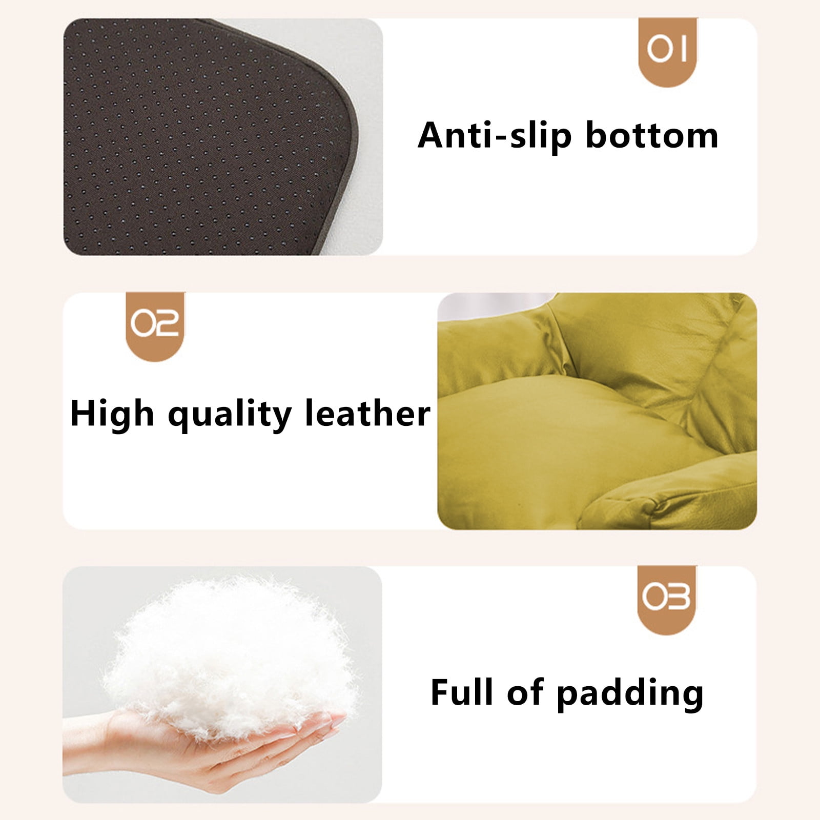 Nebwoak Pet Sofa Bed,Soft and Comfortable Cat Sofa Bed Suitable for Indoor Cats,Non-Slip Base