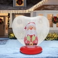 thumbnail image 6 of PVC Inflatable Christmas Ball, Lighted Santa Claus Design with Base, Party Ambience Decor for Patio & Yard, Festive Inflatable Xmas Ball for Outdoor Holiday Decoration, 27.56*28.35in, A, 6 of 8