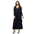 thumbnail image 5 of V Neck Collared Belted Wrap Maxi Dress, 5 of 8