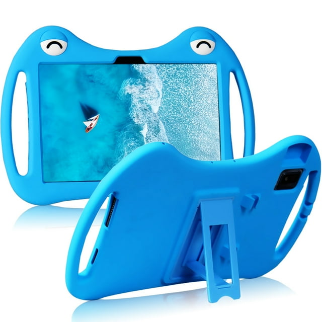 Cute Shockproof Silicon Cover For TCL Tab 10 10s 5G Case 10.1" Tablet PC Protective Funda with Kickstand For TCL NXTPaper 10s Blue Tab 10s 2021