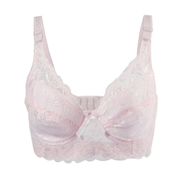 Sujetadores de copa completa uxcell encaje floral Rosa claro 44/100 Fit 42B/C