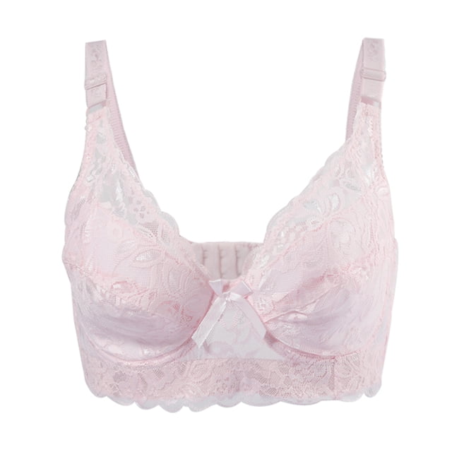 Sujetadores de copa completa uxcell encaje floral Rosa claro 44/100 Fit 42B/C