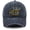 Washed Navy, variant on Adult Washed Fishing Cap, Embroidery If I've Gone Missing I've Gone Hook and Fish Pattern, Casual Outdoor Adjustable Baseball Hat for Men Women