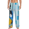 thumbnail image 2 of Picia French Bulldog Dog in a Bathtub Mens Soft Woven Cotton Elastic Waistband Sleep Pajama Pant Lounge Sleep Pant With Pockets And Drawstring-XX-Large, 2 of 9