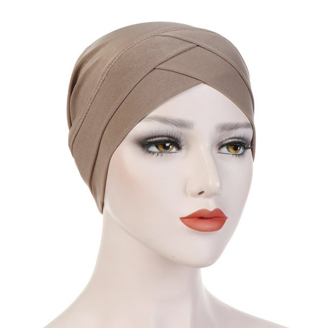 EDFBUYKRS Men's Baseball Caps Low Profile Hat Turban Scarf Women Solid Cap Ruffle Wrap Baseball Caps