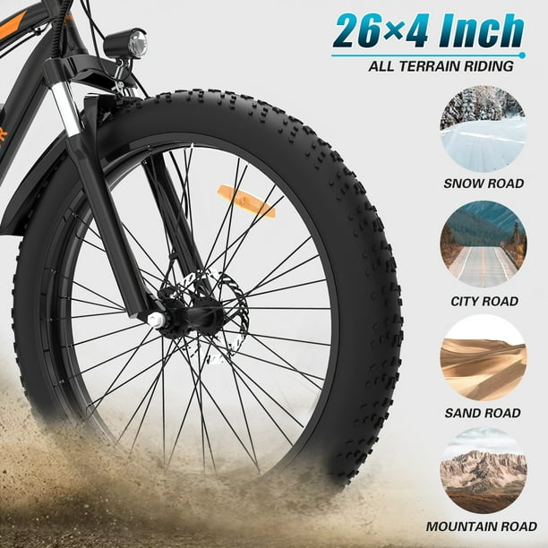 AOSTIRMOTOR Electric Bike Ebike with 750W Motor 48V 13AH