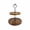 Black, variant on Btomtd 2-Tier Wooden Decorative Cake Stand, 8"D x 9.3"H, Cupcake Tower and Serving Tray for Desserts, Candy Buffet Holder for Home Tea Parties, Black