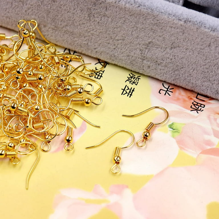 600Pcs Hypoallergenic Earring Hooks, Gold Earring Making Kit, Earring  Making Supplies with Earring Backs and Jump Rings for Jewelry Making (Gold)  