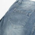 thumbnail image 5 of vigerkar Women Denim Cargo Skirt Y2K Vintage Low Waist Button Bodycon Mini Jean Skirt Trendy Going Out Streetwear with Pockets Dark Blue, XL, 5 of 9