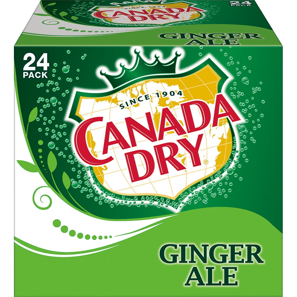 Canada Dry Ginger Ale Soda, 12 fl oz cans, 24 pack