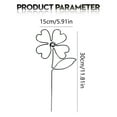 thumbnail image 3 of Clearance! Metal Wall Decor Metal Wall Art Heart Hanging Decorations Wire Flowers Decor Wall Decals for Kitchen Bathroom Indoor Outdoor Wedding Birthday, 3 of 9