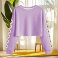 thumbnail image 2 of Camisetas de Manga Larga de las Mujeres Moda Impresa Suelta Casual Cuello Redondo Suéter Deportivo Superior, 2 of 5
