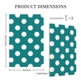 thumbnail image 3 of Daiia Teal And White Polka Dot Pattern Decorator Wall Plate Child Safe Outlet Cover, Switch and Outlet Covers,Size 1-Gang 5.0" x3.0" , Polycarbonate Thermoplastic-Style V, 3 of 6