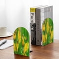 thumbnail image 5 of Naloa Bees Pollinates A Yellow Dandelion 2 Pcs Bookend Large Capacity Office Book Ends for Home Office Library School Study Decoration, 5 of 8