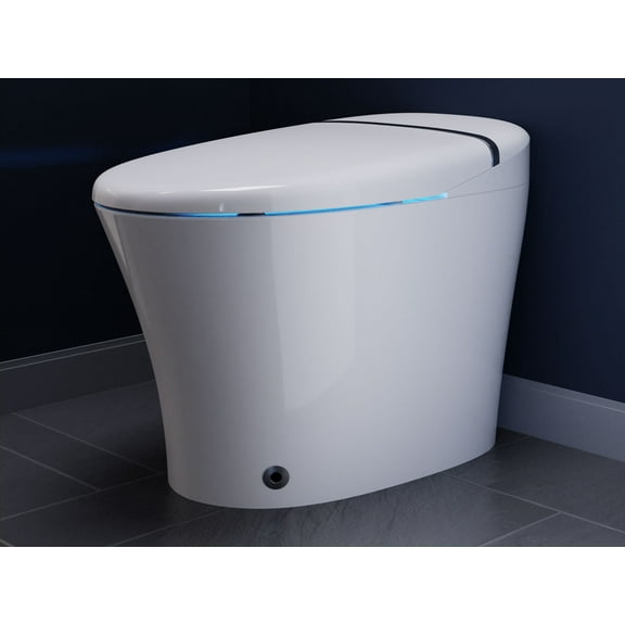 ENVO by ANZZI Aura Smart Toilet Bidet with Remote & Auto Flush - White