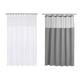 thumbnail image 4 of Moyic Cortina de ducha impermeable, cortina de baño duradera y elegante, lujosa, fácil de instalar, cortinas de ducha impermeables Juegos de accesorios de baño blanco 180*180cm, 4 of 6