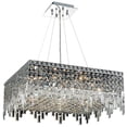 thumbnail image 1 of MAXIME Pendant Contemporary 12-Light Chrome Wire Crystal Steel Candelabra E12, 1 of 1