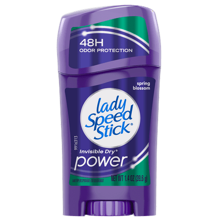 Lady Speed Stick Invisible Dry Power Antiperspirant Deodorant, Spring Blossom, 1.4oz