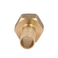 thumbnail image 2 of Conector de acoplamiento de tubo de latón de 3/8 BSP hembra con barbilla de manguera de 10 mm 2 piezas, 2 of 3