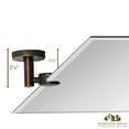 thumbnail image 4 of Hamilton Hills Large Pivot Rectangle Mirror with Oil Rubbed Bronze Wall Anchors | Silver, 4 of 12